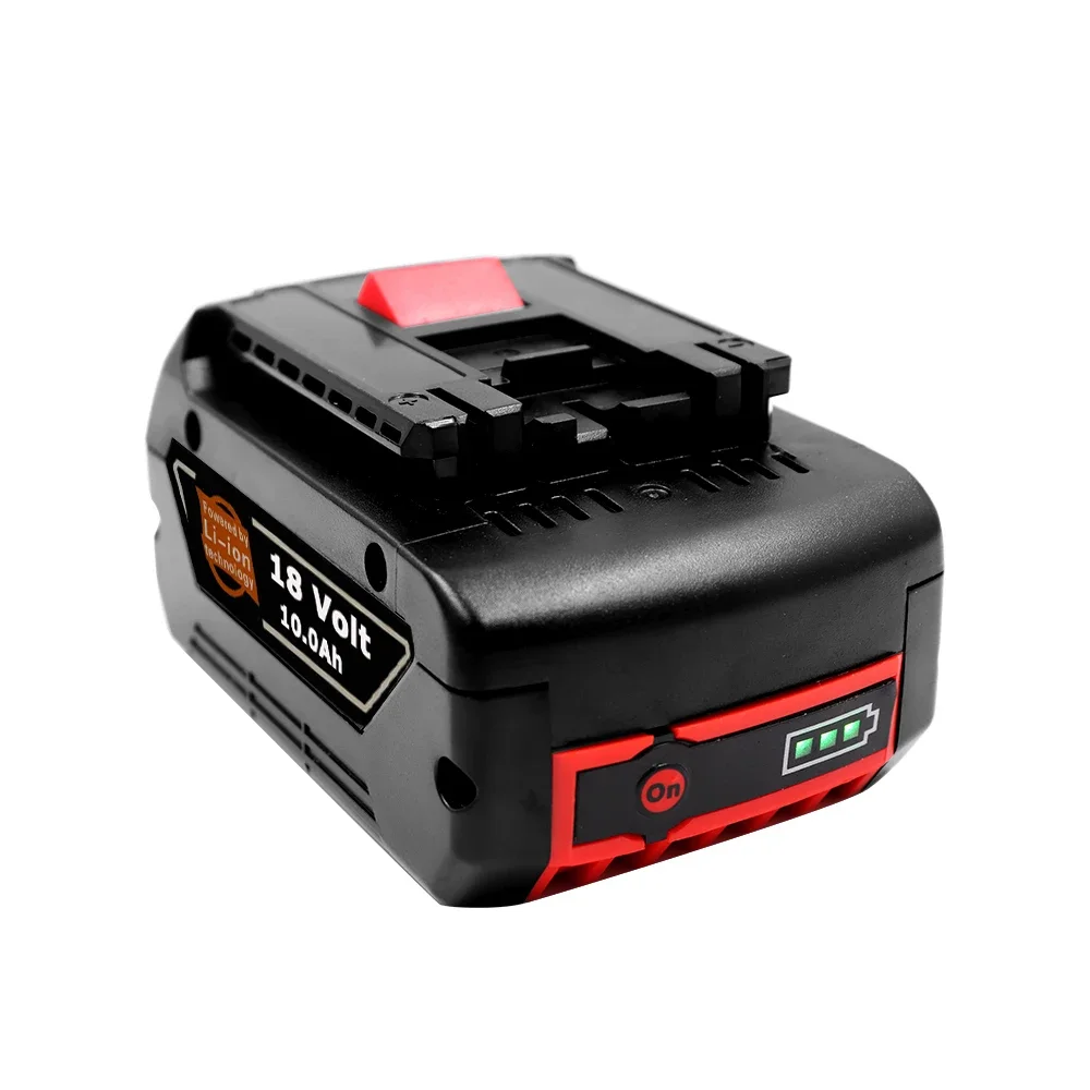 NEW 18V 10Ah Rechargeable Li-ion Battery For Bosch 18V Power tool Backup 10000mah Portable Replacement BAT609 Indicator light