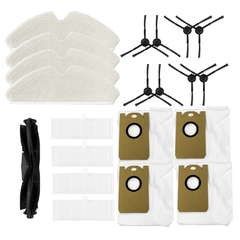 B02C-Do robotów odkurzających Proscenic M7 Pro / Kyvol Cybovac S31 / HONITURE Q6 / Uoni V980 Plus Części zamienne Szczotka główna Filtr HEPA