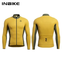 INIBKE-Camiseta térmica de manga larga para ciclismo de montaña para hombre, ropa deportiva para exteriores, invierno