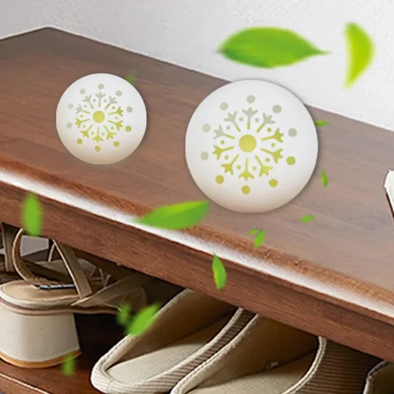 6pcs/pack Deodorizer Freshener Balls For Shoes Multifunction Jasmine Scent Fresheners Footwear Shoe Closet Toilet Deodorization