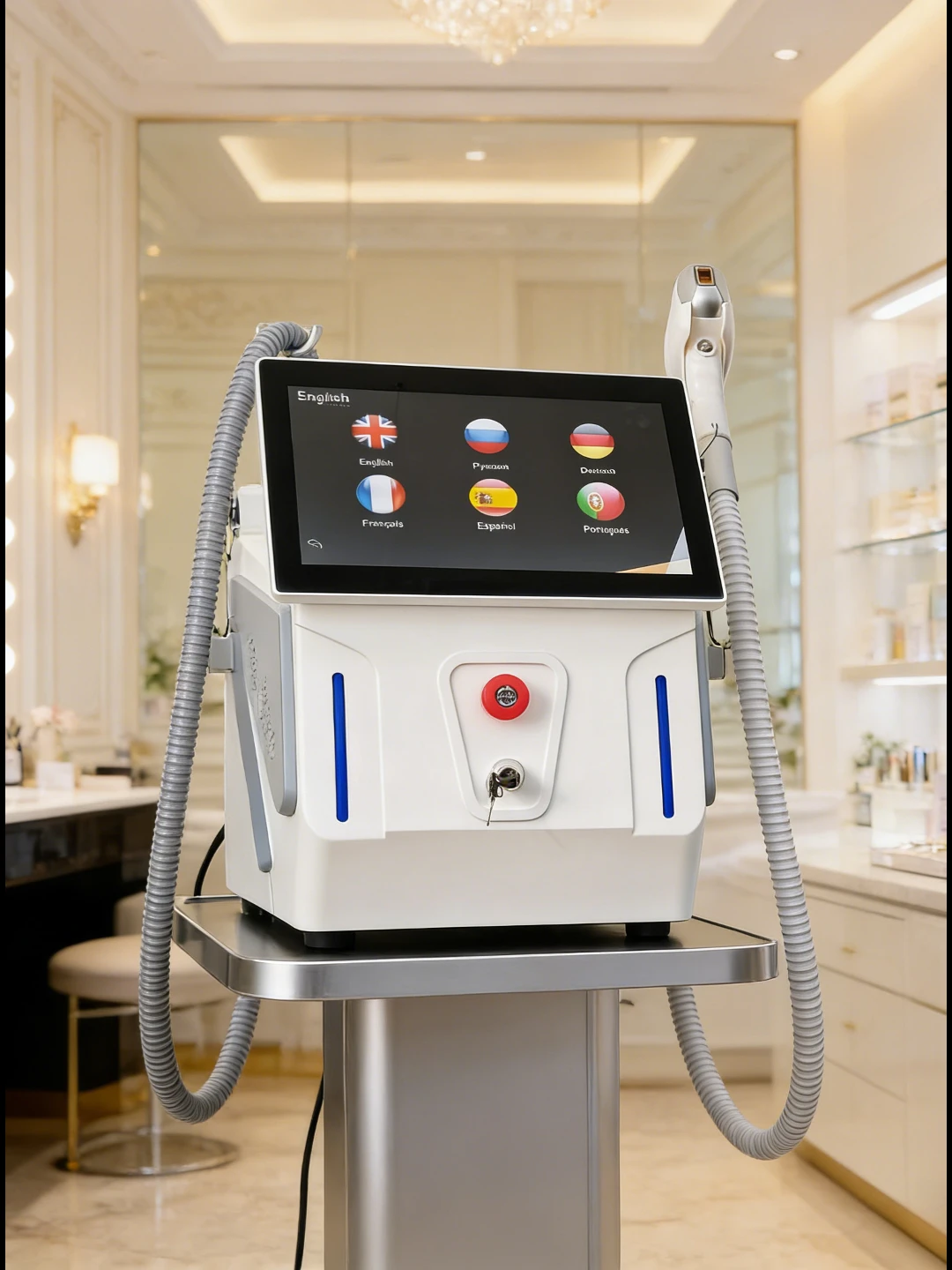 2IN1 Diode Laser 755nm 940nm 1064nm 808nm Professional 4000W 4-Wave Hair Removal Machine Portable Alexandrite Laser CE Certified