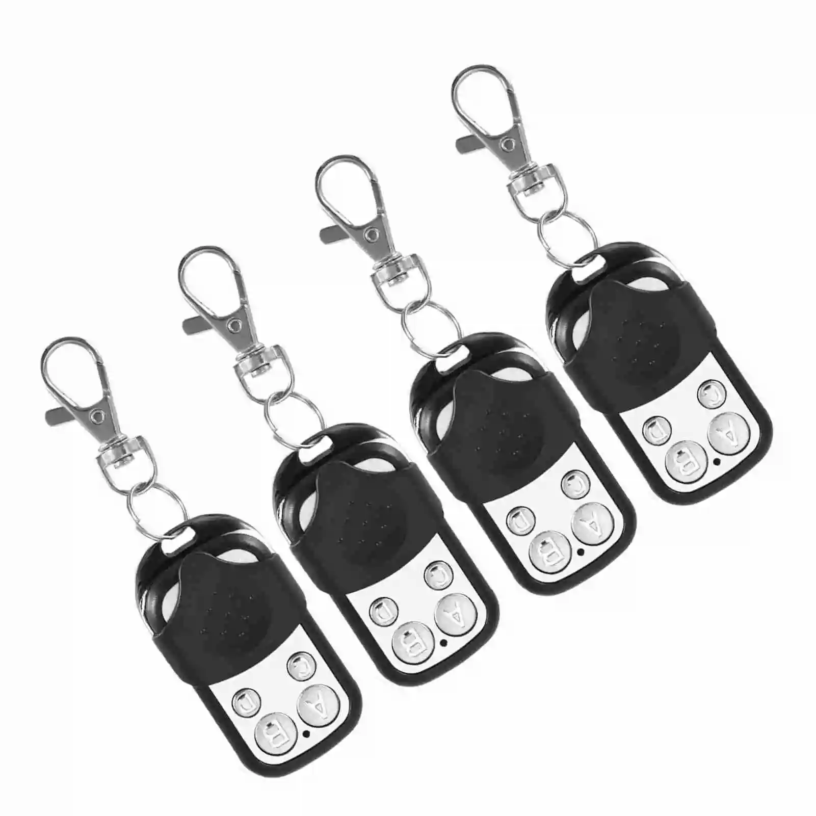 4pcs Cloning Wireless Remote Control Key Fob for Car Garage Door Gate 433.92mhz Remote Control Key Fob Cloning Key Fob