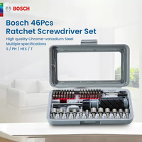 Bosch 46-piece ratchet screwdriver set Precision screwdriver bit set (for precision and standard heads, screwdriver accessories)