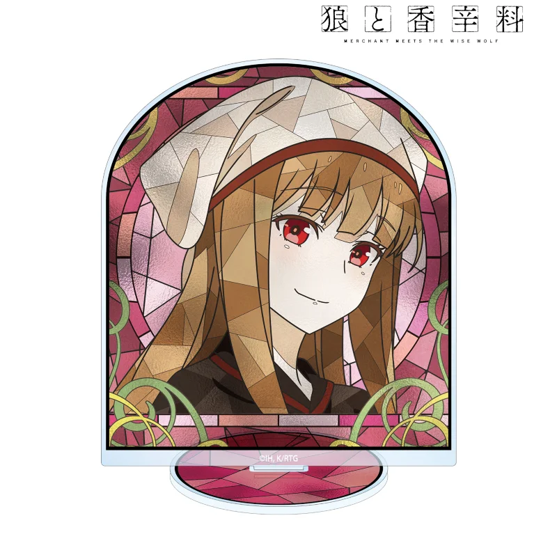 15cm Spice and Wolf Holo Lawrence Myuri Acrylic Stand Figure Stained Glass Keychain Model Board Desk Decor Fan Collection Gift
