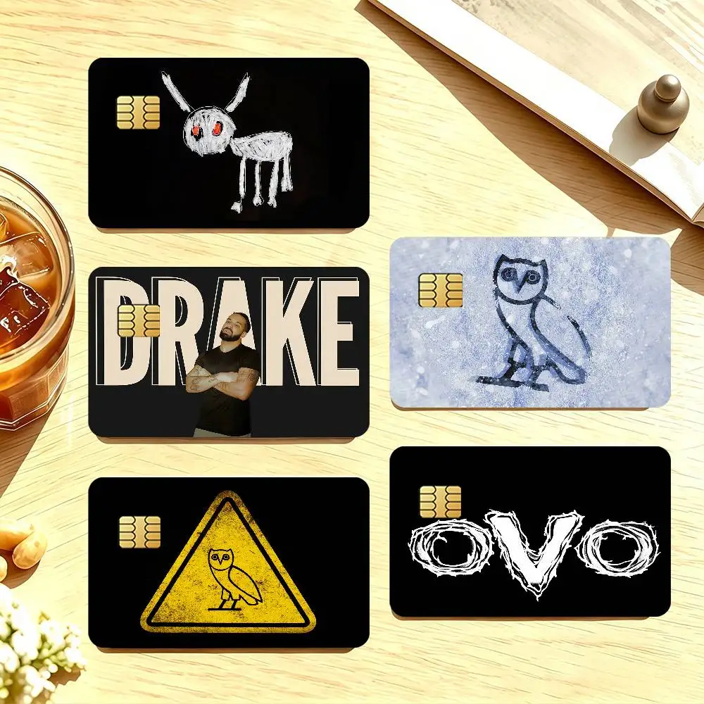 Rapper Drake OVO OWL Credit Card Skin Stickers For Bank Card Bus Metro Cards Waterproof Anti-Scratch Gift 4PCS