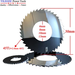 Hojas de sierra Circular de acero de carburo de tungsteno de 30mm, 30x8mm, cortador de fresado de carburo sólido, 30 hojas de sierra CNC y 5 6 8 10mm