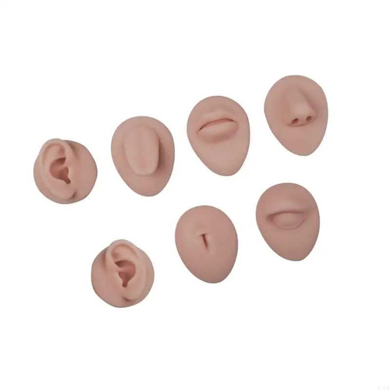 

C1FF Многоразовый набор из 7 силиконовых моделей для практики текстуры кожи для изучающих макияж