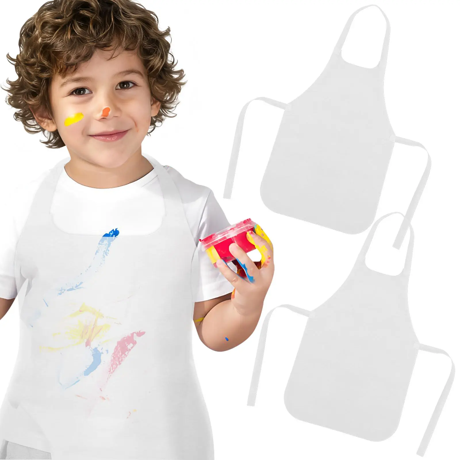 10 Pcs Toddler Apron For Painting Waterproof Apron For Children Kids Aprons Childrens Drawing Painting Paint Aprons For Kid