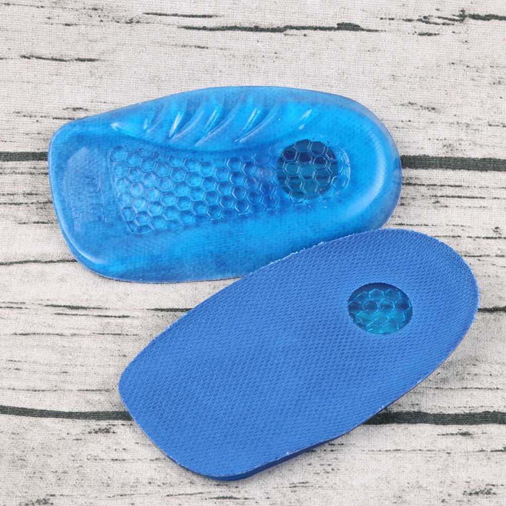

Silicone Gel Heel Cups Half Inserts For Shoes Pain Relief Cushion Pads Reduce Fatigue Blisters Foot Care Tool Size S