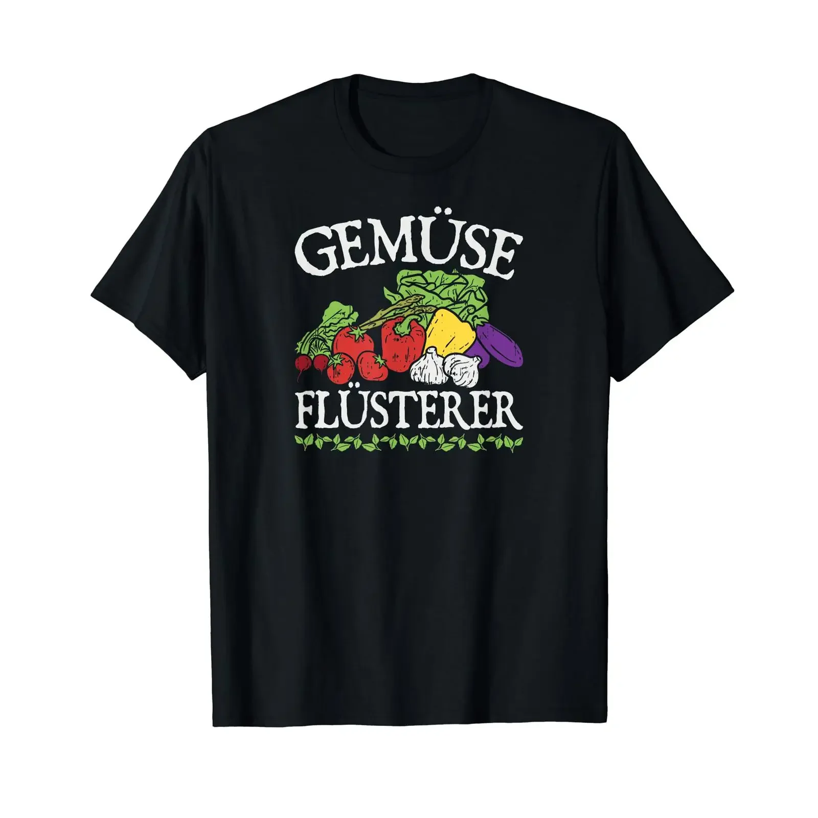 Men's Vegetable Whisper Hobby Gardener Pensioner Garden Friend T Shirt vintage Washed Unisex Breathable Stretched streetwear