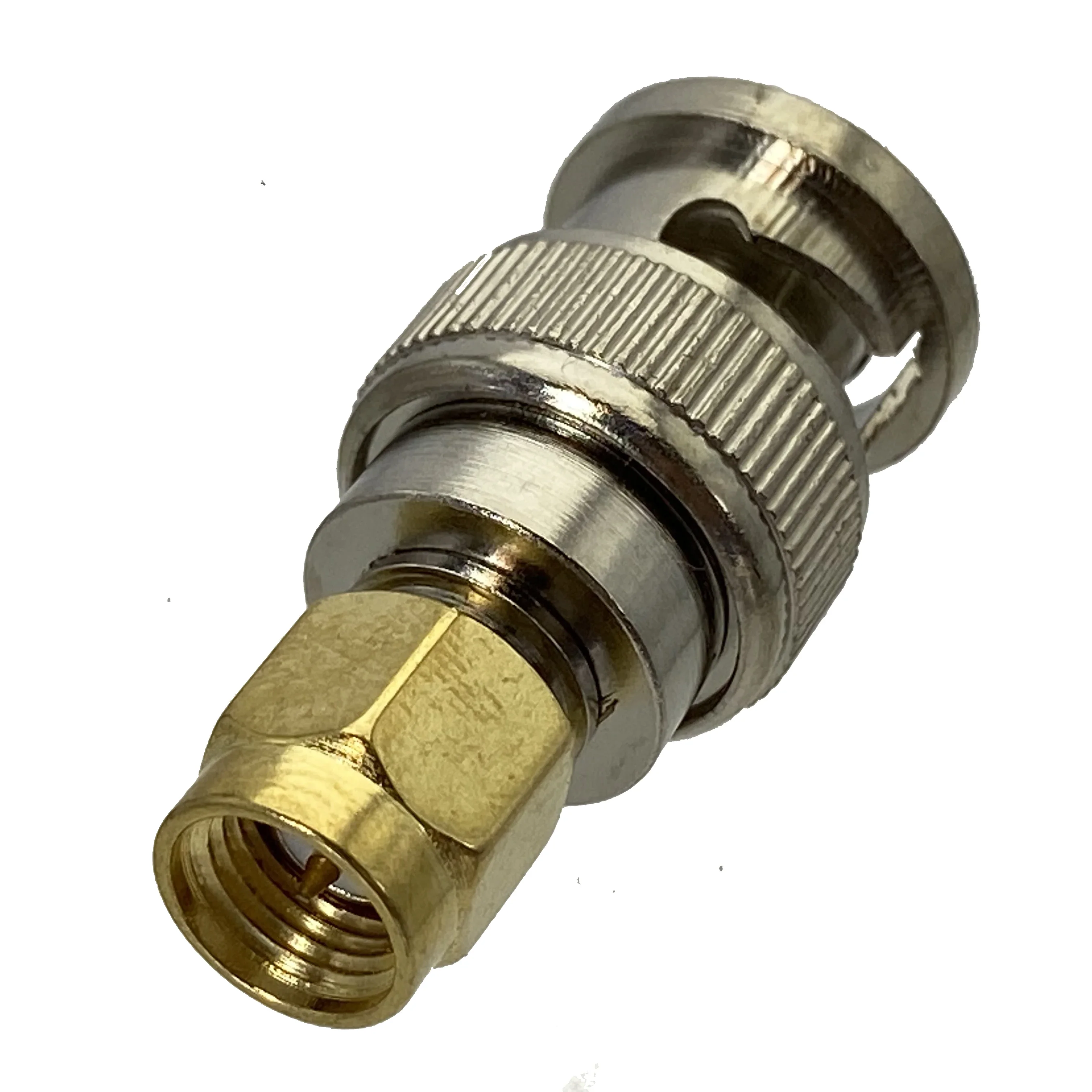 1pcs BNC Male Plug to SMA Male Plug center RF adapter connector 50ohm Wire Terminals