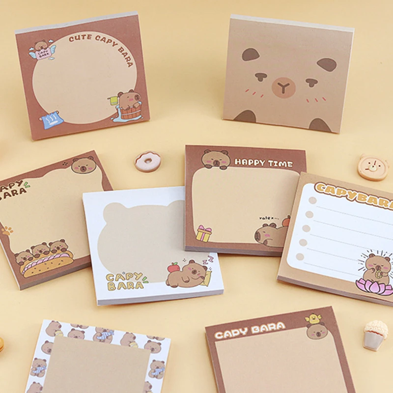 50 ورقة للأطفال الكرتون نشرها ورقة خنزير غينيا مذكرة ملاحظات لاصقة منصات القرطاسية ملصقات دفتر مخطط رسالة ملصق