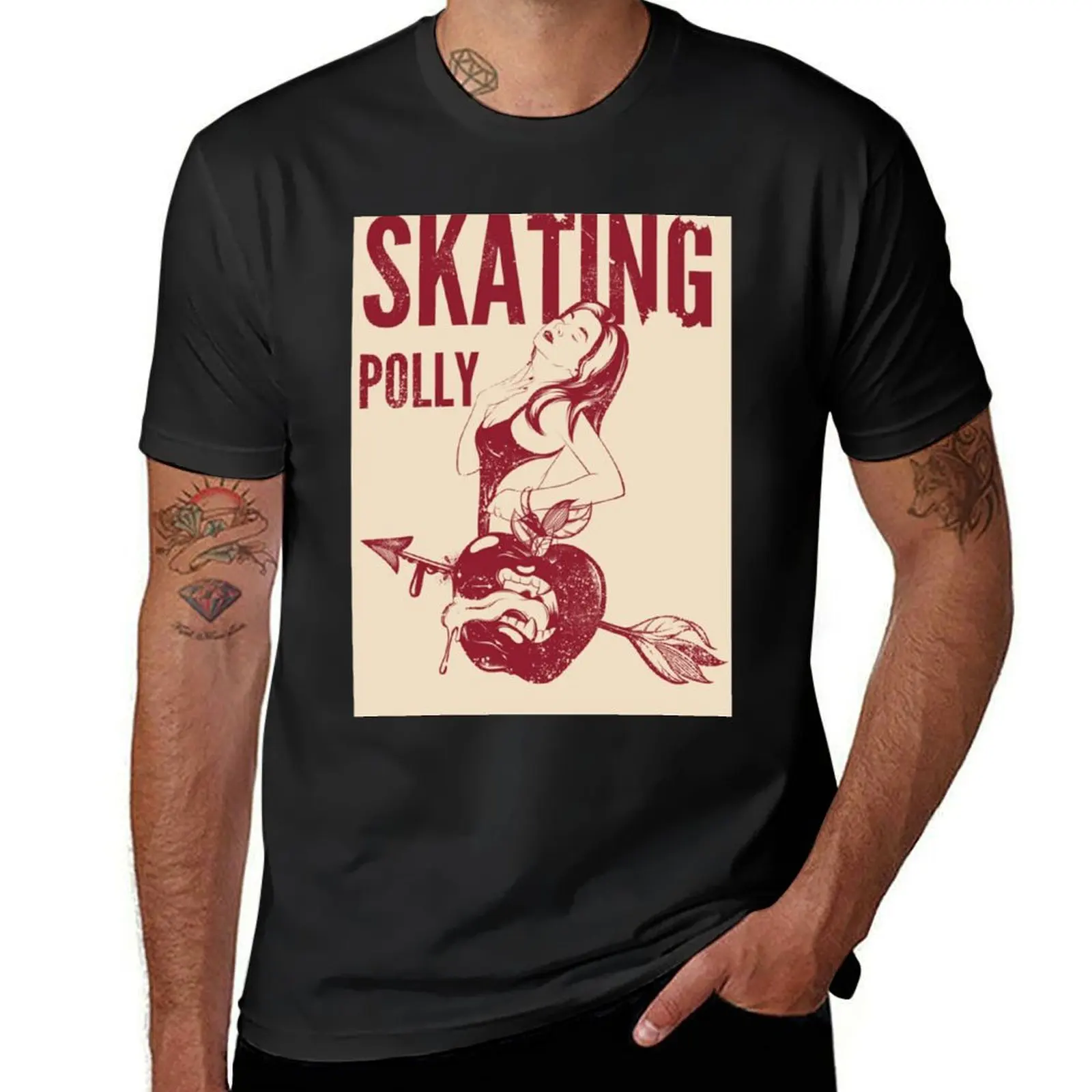 Skating Polly - Vintage Logo T-Shirt vintage sports fans mens t shirts casual stylish