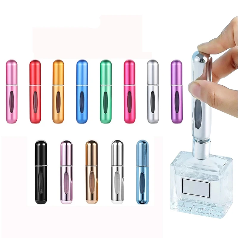 5ml Mini Perfume Spray Bottles Bottom-Filling Portable Travel Refillable Liquid Cosmetic Tools Empty Container Atomizer Hot