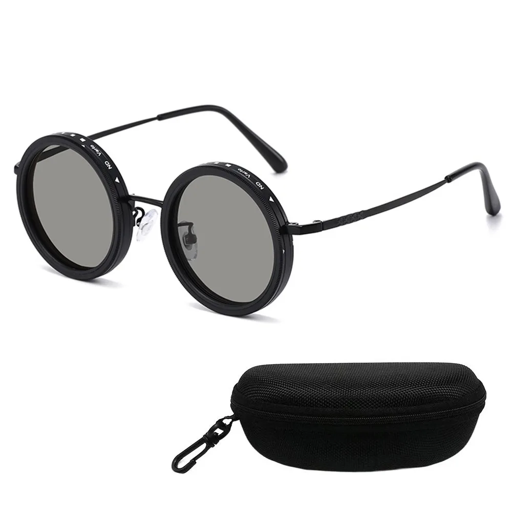 New ND2-400 Adjustable Dimming Glasses 9 Level UV400 Sunglasses ND Filter Fishing Sunglasses Driving