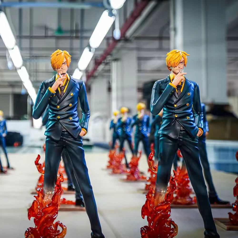 24 cm/9.4in JT C2 Sanji Anime One Piece Sanji Action Figure Diavolo Windleg Sanji Pvc Statua Collezione Ornamento Giocattoli Regali di compleanno