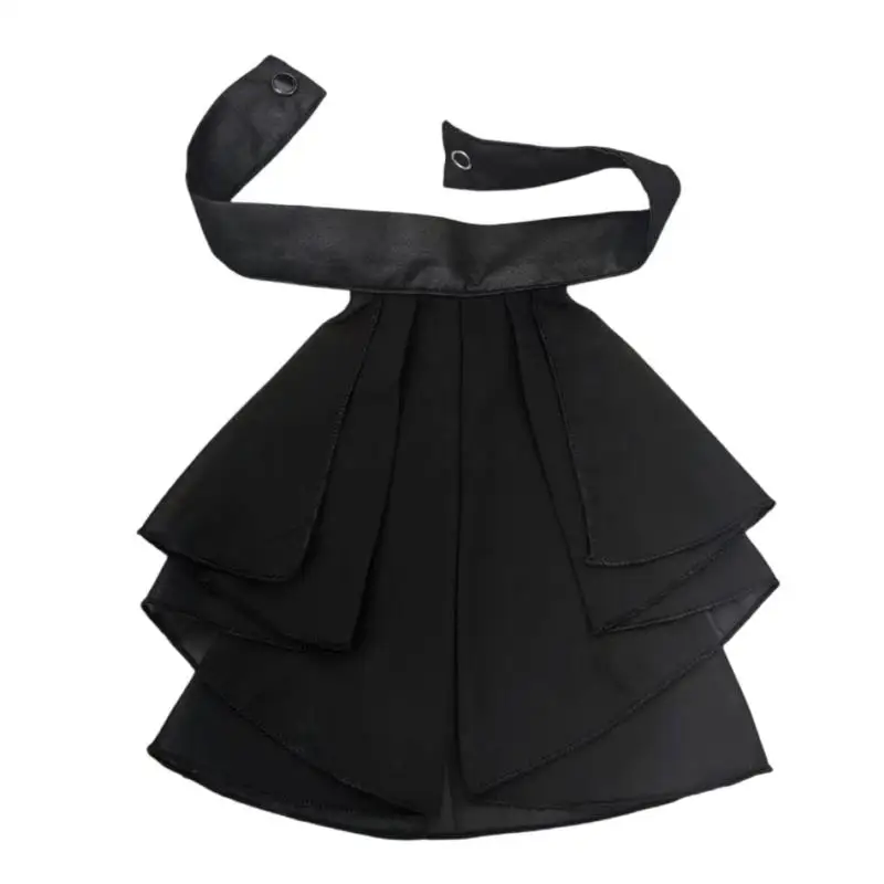 

39BD New CourtStyles Jabot Collar Decorative Neckpiece Faux Collar Neck Accessory For Cosplay Parties Event Photoshoots