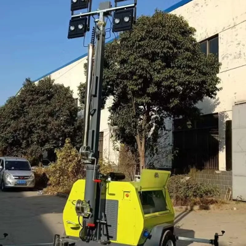 

Portable 5m 9m Light Tower with LED Source Telescopic Mast for Outdoor Mining Generator Lighting