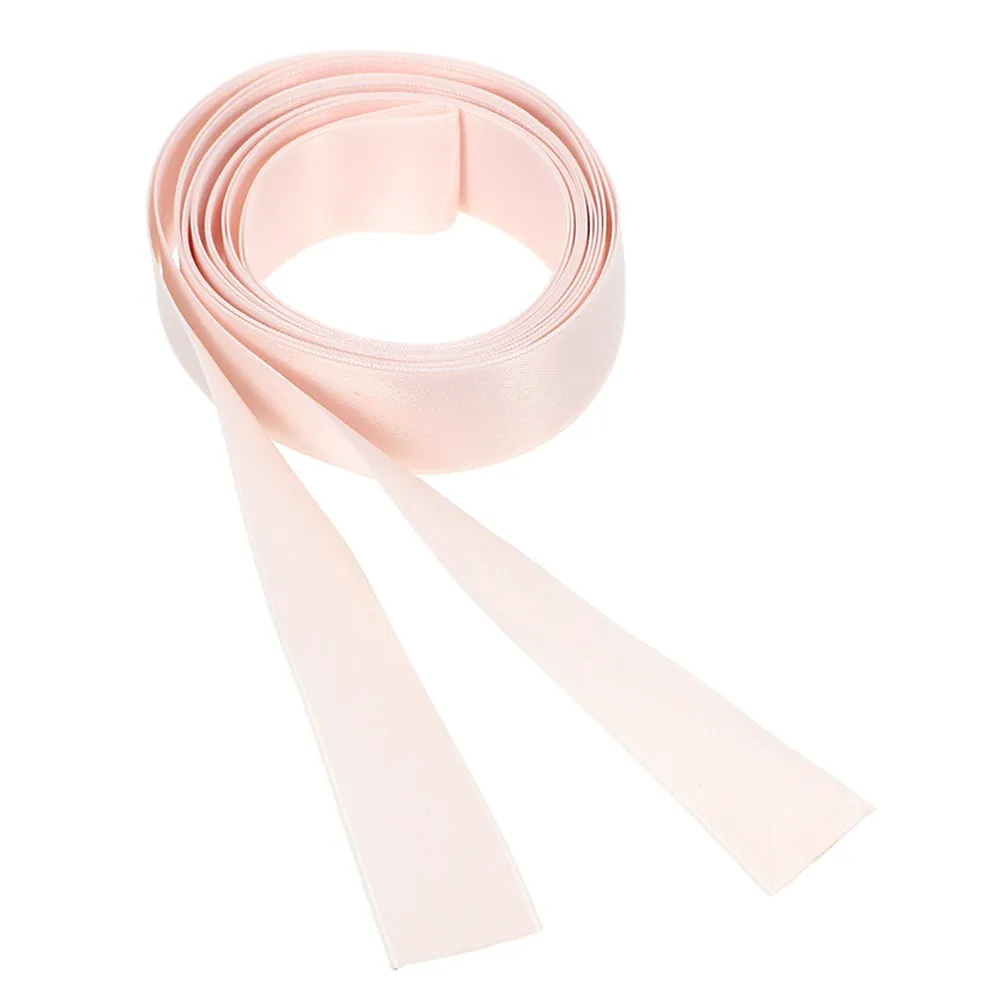 

1pc Pink Satin Pointe Shoe Ribbon Ballet Dance Accessories Adjustable Wrap For Women Modern Contemporary Performance Flat