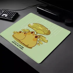 Deskmat Small Kawaii Mouse Pad Gamer Cute Frogs in the Rain Mouse Pad Gaming Laptops Keyboard Mat Pc Accessories Mausepad Mats