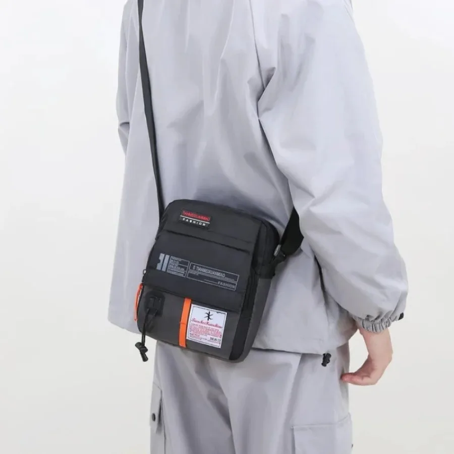 

New fashionable men's shoulder satchel casual men's handbag briefcase canvas waterproof outdoor bag