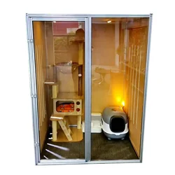 Custom Multi Function Big DIY Alu Alloy Tube Pet House Cat Toilet Dog Cage Cat Villa Room with T slot Aluminum Extrusion Profile