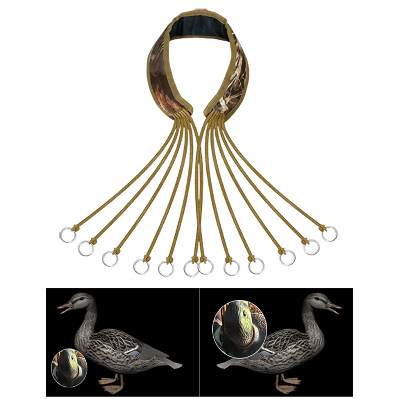 

Переноска на ремне для утки с компактным складным дизайном, ремешок для водоплавающих птиц для хранения гусей для охоты и игр