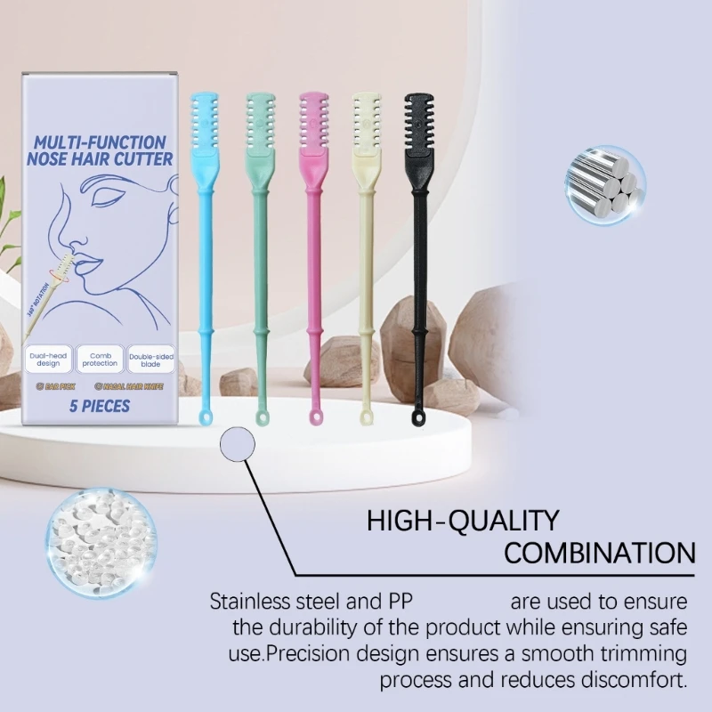 Bộ 5 Tông Đơ Cắt Tóc Mũi Đa Năng Cho Nam Và Nữ 918D