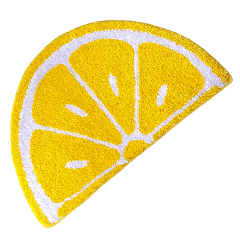 Semicircle Door Mat Thickened Fiber Indoor Door Mat for Living Room Bedroom Kitchen Decor Fast Absorbing Water Entryway Rug