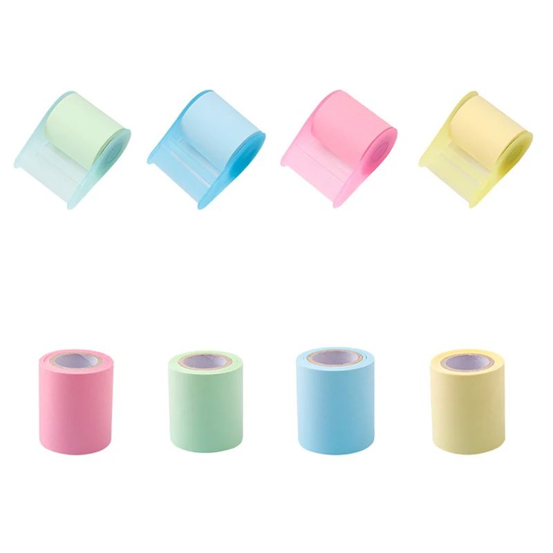 Tape Refill Dispenser Blue/Pink/Green/Yellow Low Tack Tapes Paper Sticker for School Supplies Bookmark DIY Accessories 2024