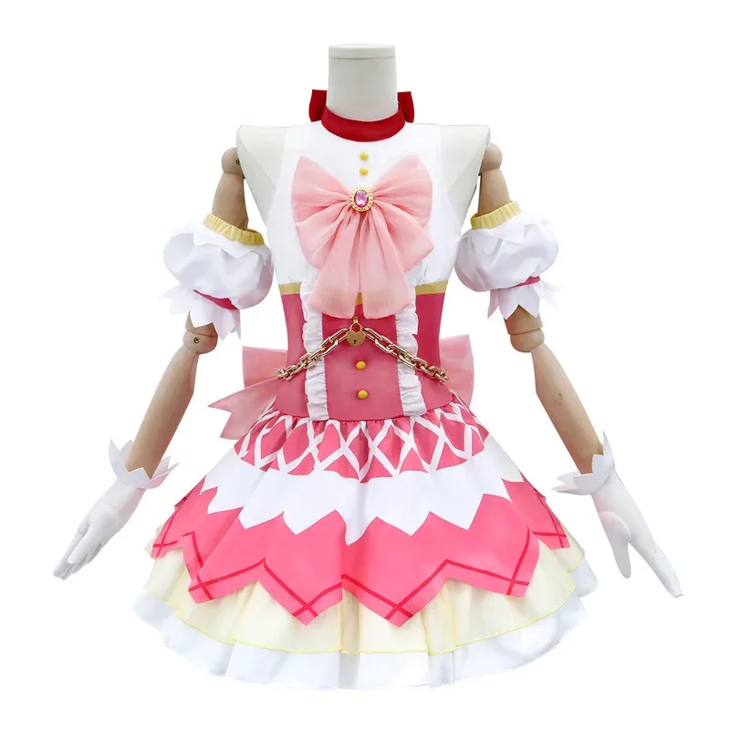 

Hemixush аниме Cos Kaname Madoka косплей костюм полный комплект женская униформа праздничный костюм