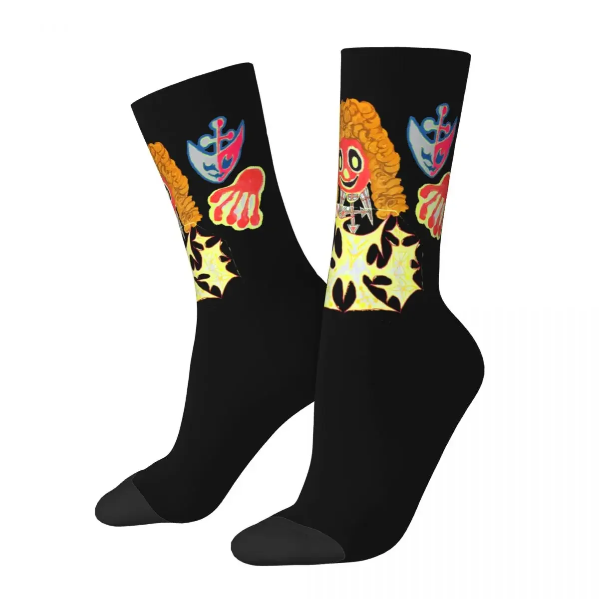 Funny Bladee Exeter Album Cover Football Socks Novelty Street Style Crazy Crew Socks for Men Women for Unisex Non-slip