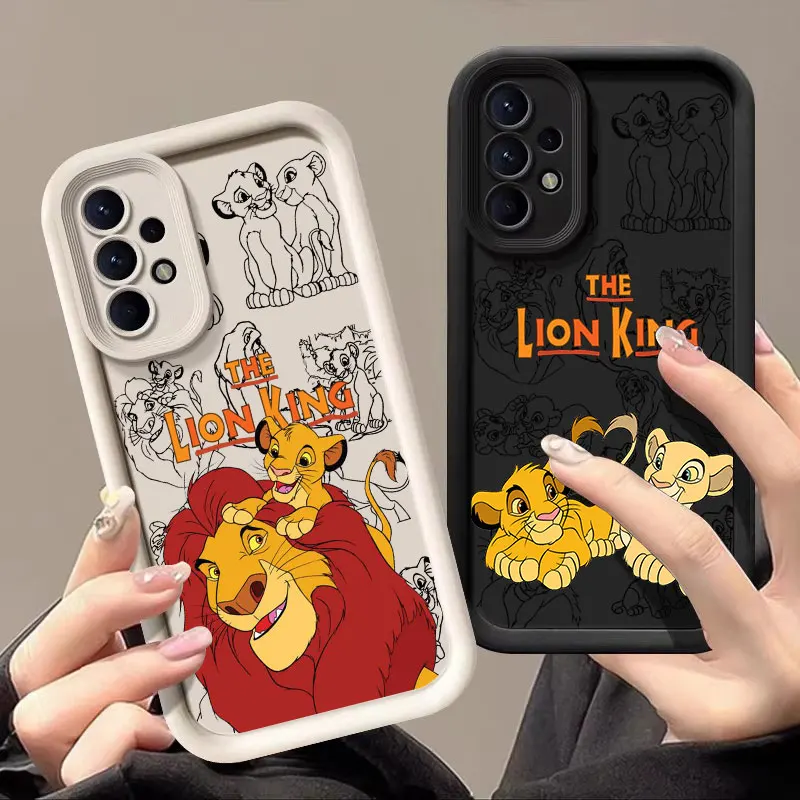 

Simba The Lion King Case For Samsung Galaxy A57 A56 5G A37 A36 A17 A07 A26 A16 A06 A55 A52 A14 A73 A34 Silicone Protective Cover