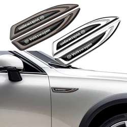 2pcs Car Styling Side Fender Body Emblem Knife Decoration Stickers For Volkswagen VW Golf Polo Beetle CC Touareg Passat Jetta