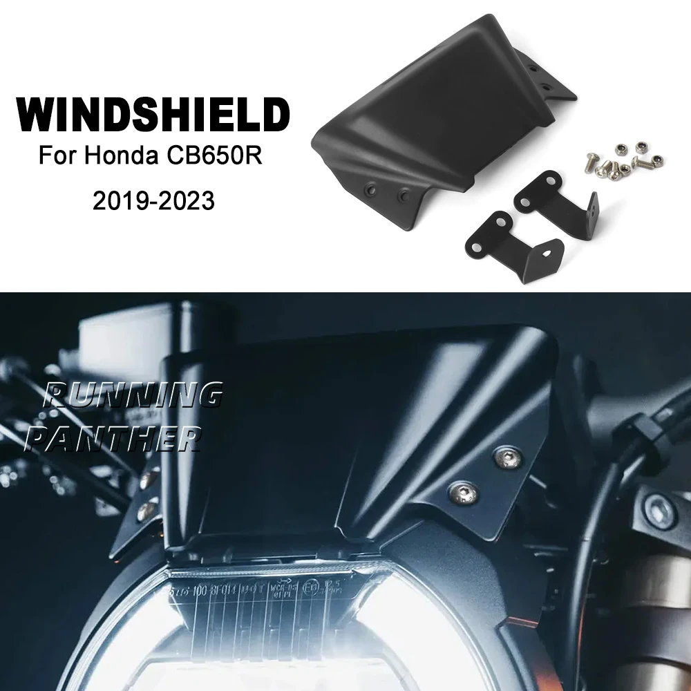 

New Motorcycle Windscreen Windshield Wind Shield Screen Deflector For Honda CB650R CB 650R CB 650 R 2019 2020 2021 2022 2023