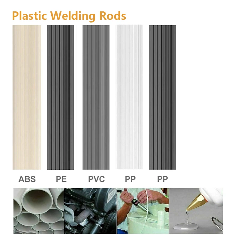 5/10/20/50pcs Plastic Welding Rod ABS/PP/PVC/PE 200mm Length Stick Plastic Welder Gun Bumper Repair Supply For Plastic Welder