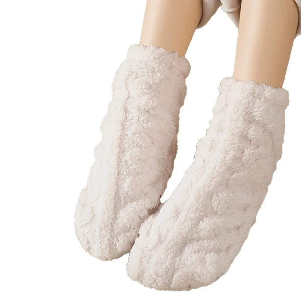 

Пара высококачественных удобных зимних напольных носков, теплые спальные носки длиной до середины икры, морозостойкие, сохраняющие тепло, инструмент для использования в помещении