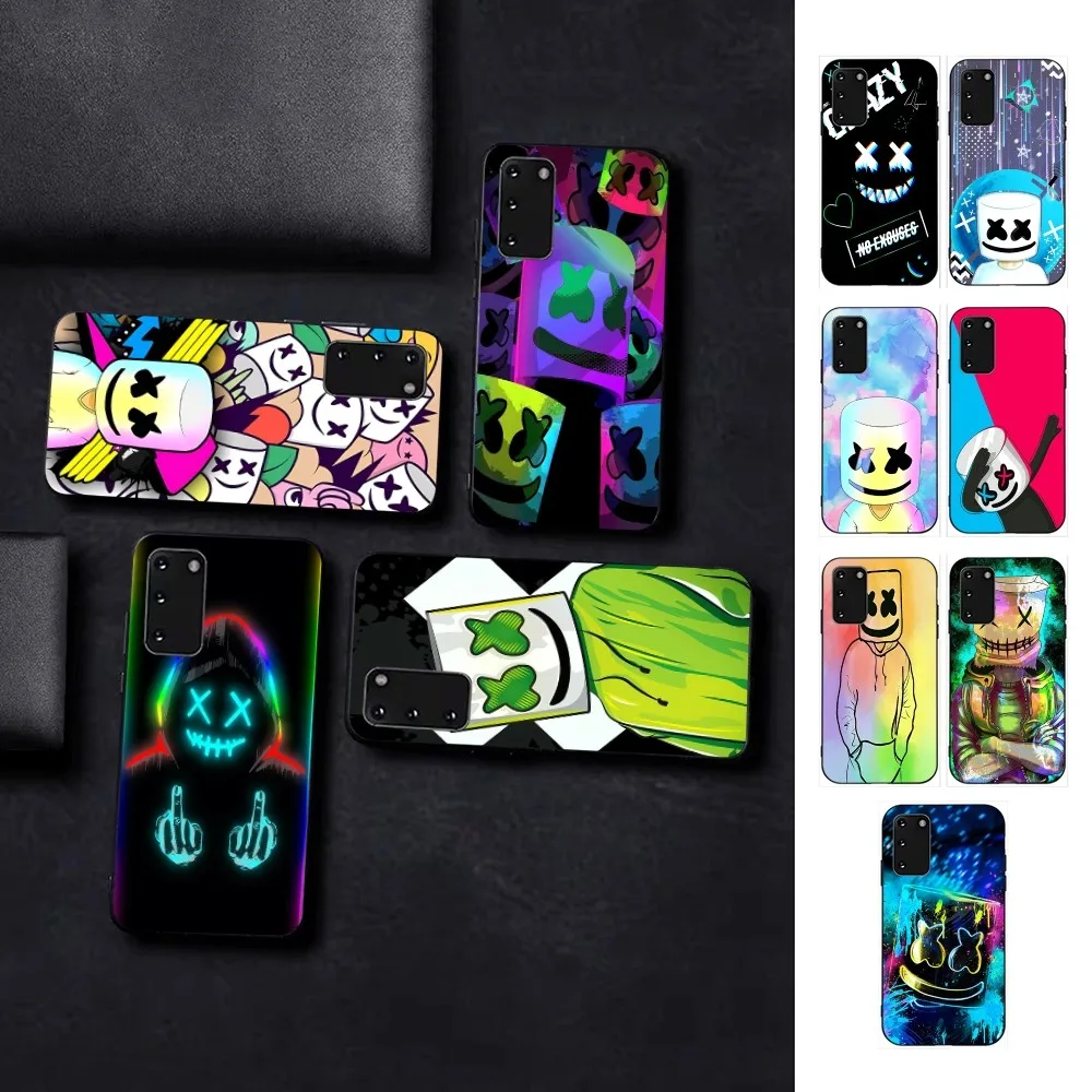 Marshmallow Dj Faces Phone Case For Samsung S 9 10 20 21 22 23 30 23 24 Plus Lite Ultra FE S10lite Fundas