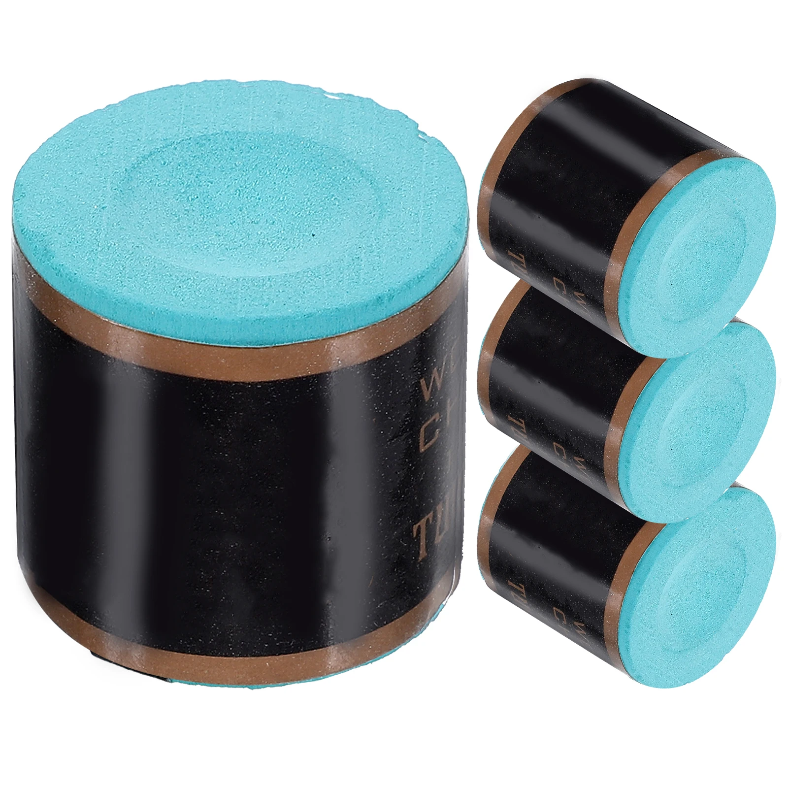 

4pcs A Grade Pool Chalk Professional Cue Powder For Billiards Wear Resistant Portable Stick Accessories Green Random