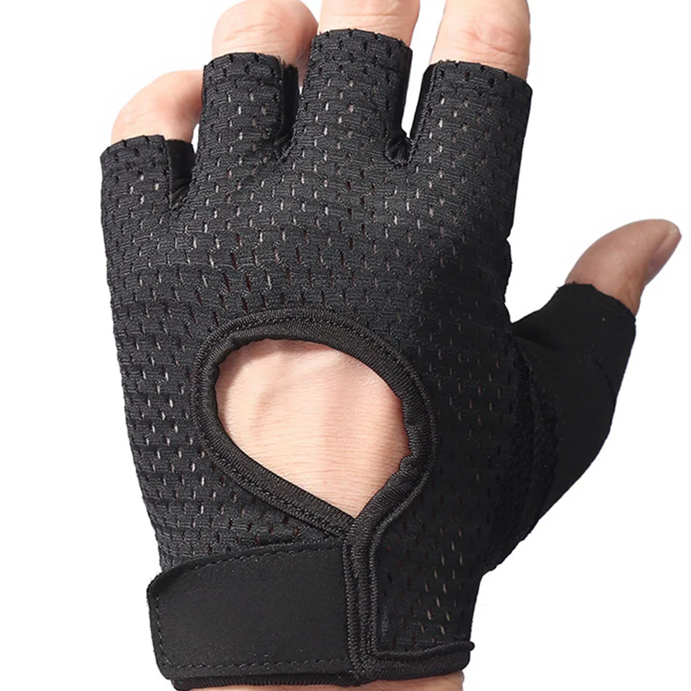 

1Pair Gym Breathable Gloves Weight Lifting Durable Fitness Half-Finger Non-Slip Padded Palm for Cycling Running Climbing