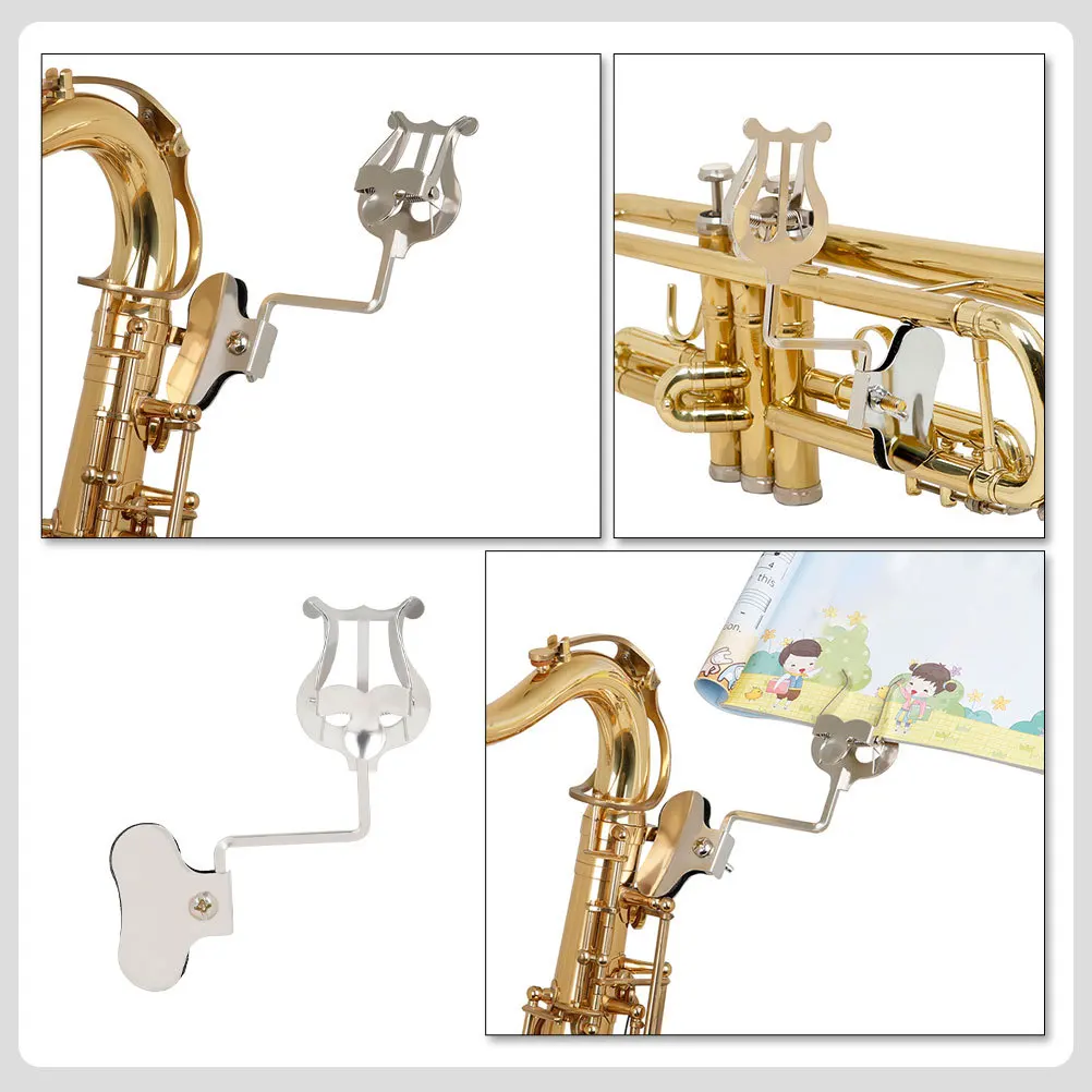 

1Pcs Score Holder Non-Deformable Durable Practical for Musicians Easy Carry Silver Music Score Rack