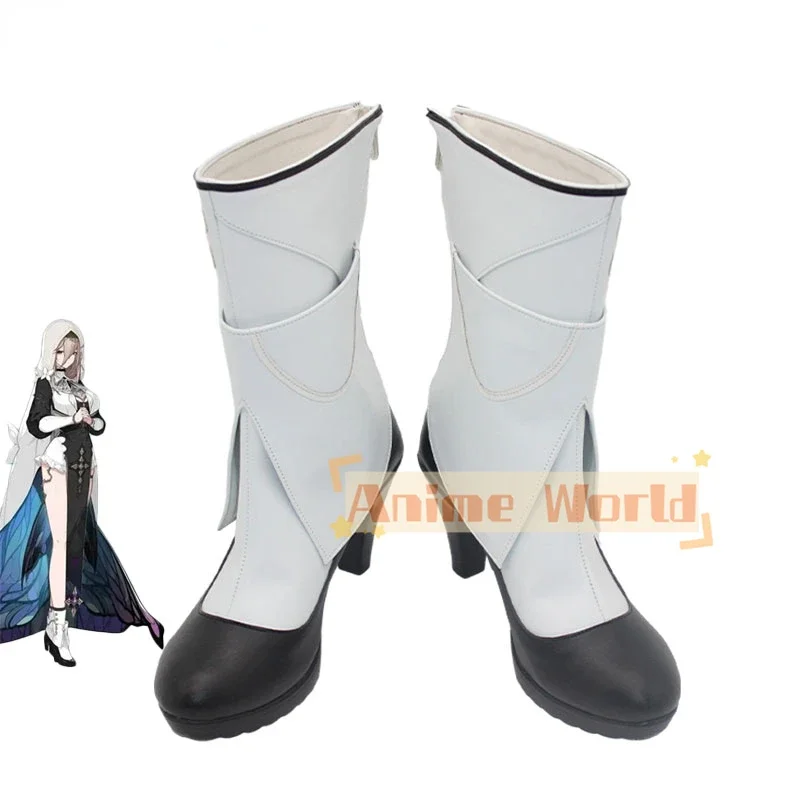 

Game Honkai Impact 3 Aponia Cosplay Shoes Halloween Carnival Boots Anime PU Leather Shoes Cosplay Props Custom Made