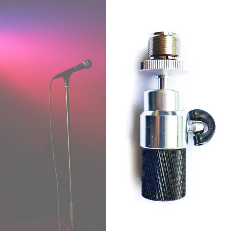 Adaptador tornillo rosca abrazadera micrófono montaje ajustable Ajuste F19E