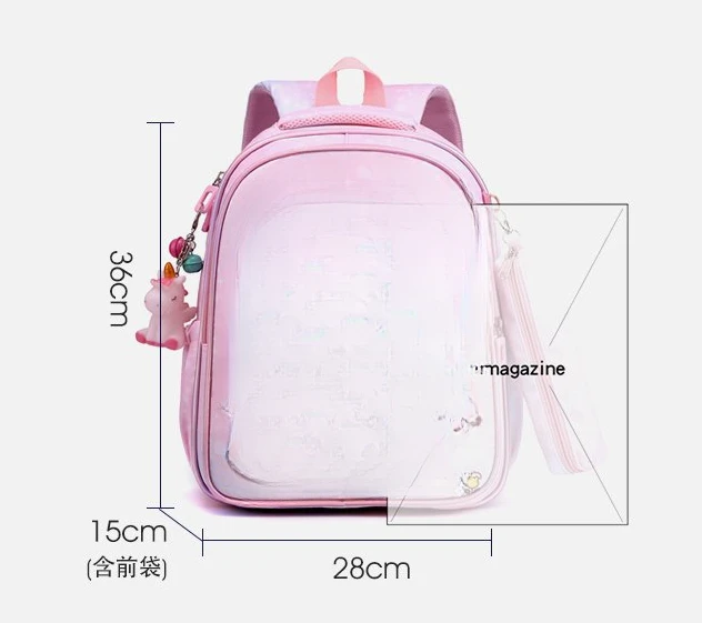 Disney princesa mochila para meninas, mochila com disney desenhos animados, para a escola primária, com porta-moedas