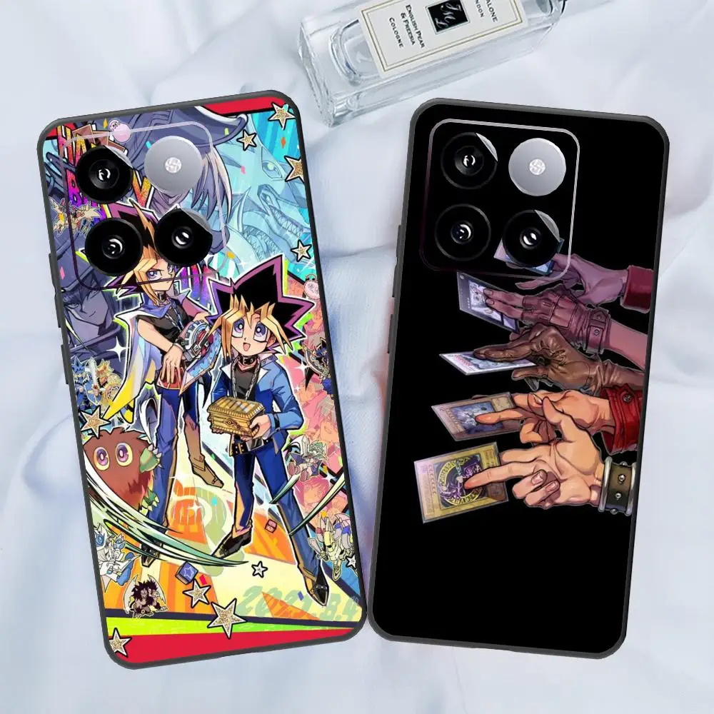 Y_yu-G_gi-O_oh! حافظة لهاتف شاومي 14 الترا 14 13T 13Pro 13 12T 12 11T 11i 11 حافظة من السيليكون الأسود