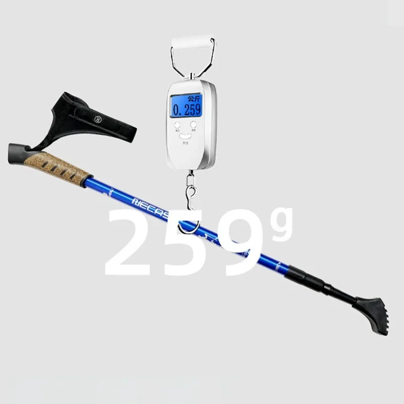 2 قطعة أقطاب المشي الشمال رحلة القطب تلسكوبي Alpenstock 7075 سبائك الألومنيوم اطلاق النار عكاز Senderismo عصا للمشي التنزه #5