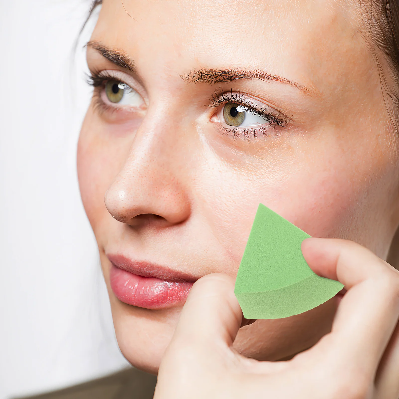 12 spugne per trucco a forma di ventaglio, morbide, ad alta resilienza, per fondotinta liquido, fard in polvere, crema