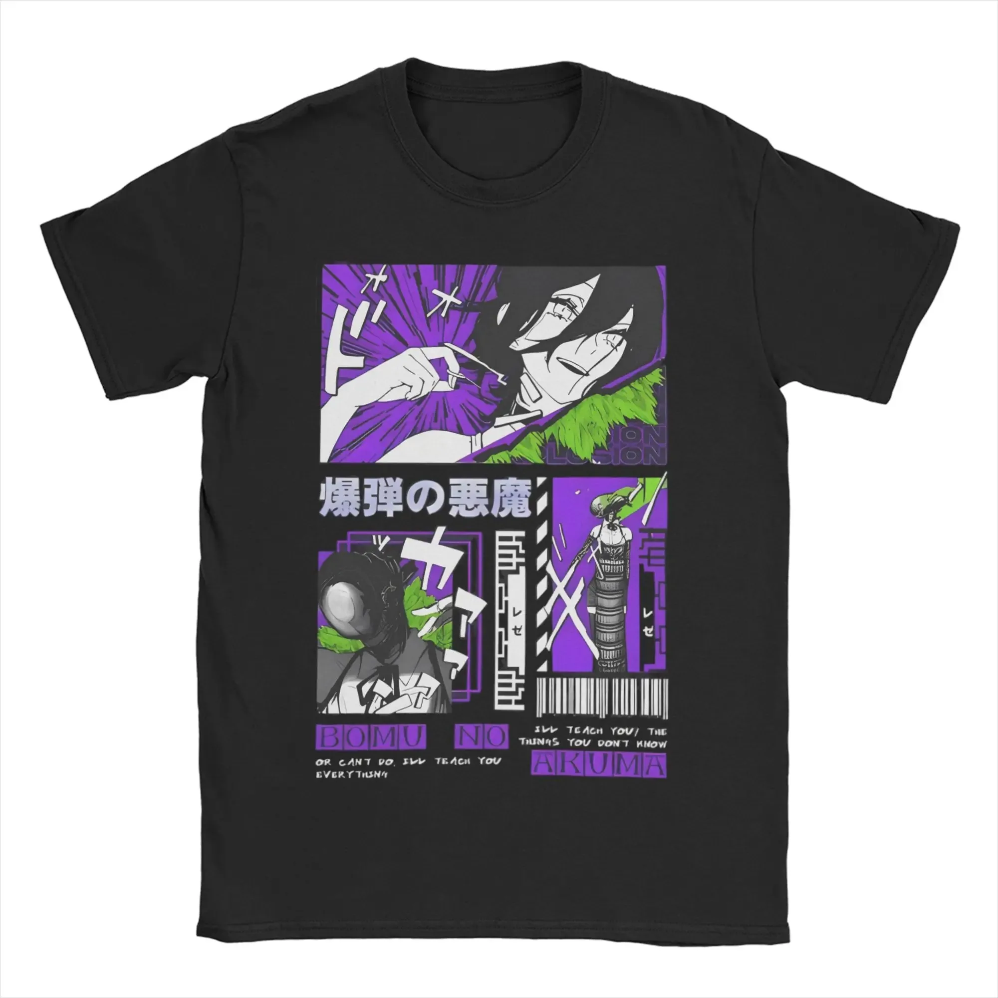 

Japan Anime Chainsaw Man Reze T-Shirts Men Women Oversized Cotton Tee New Hot Fashion Short Sleeve Street Tops Hip Hop Clothes