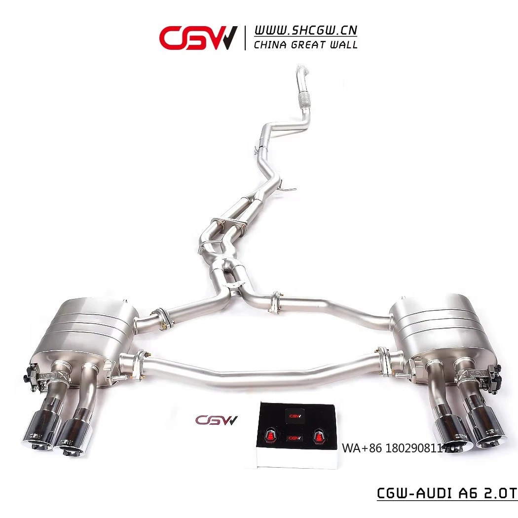 

Auto Parts Exhaust Car Muffler Catback for A7 C8 2.0T Downpipe