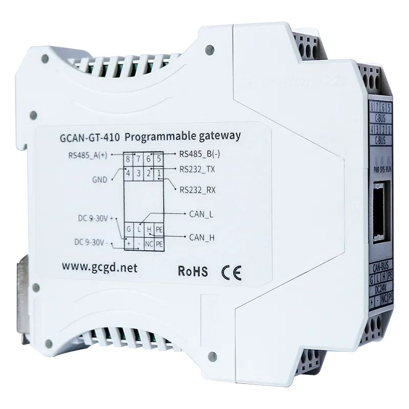 O conversor de gateway GCAN Canbus suporta Modbus para J1939 para comunicação de controle Plc entre motores de veículos diesel